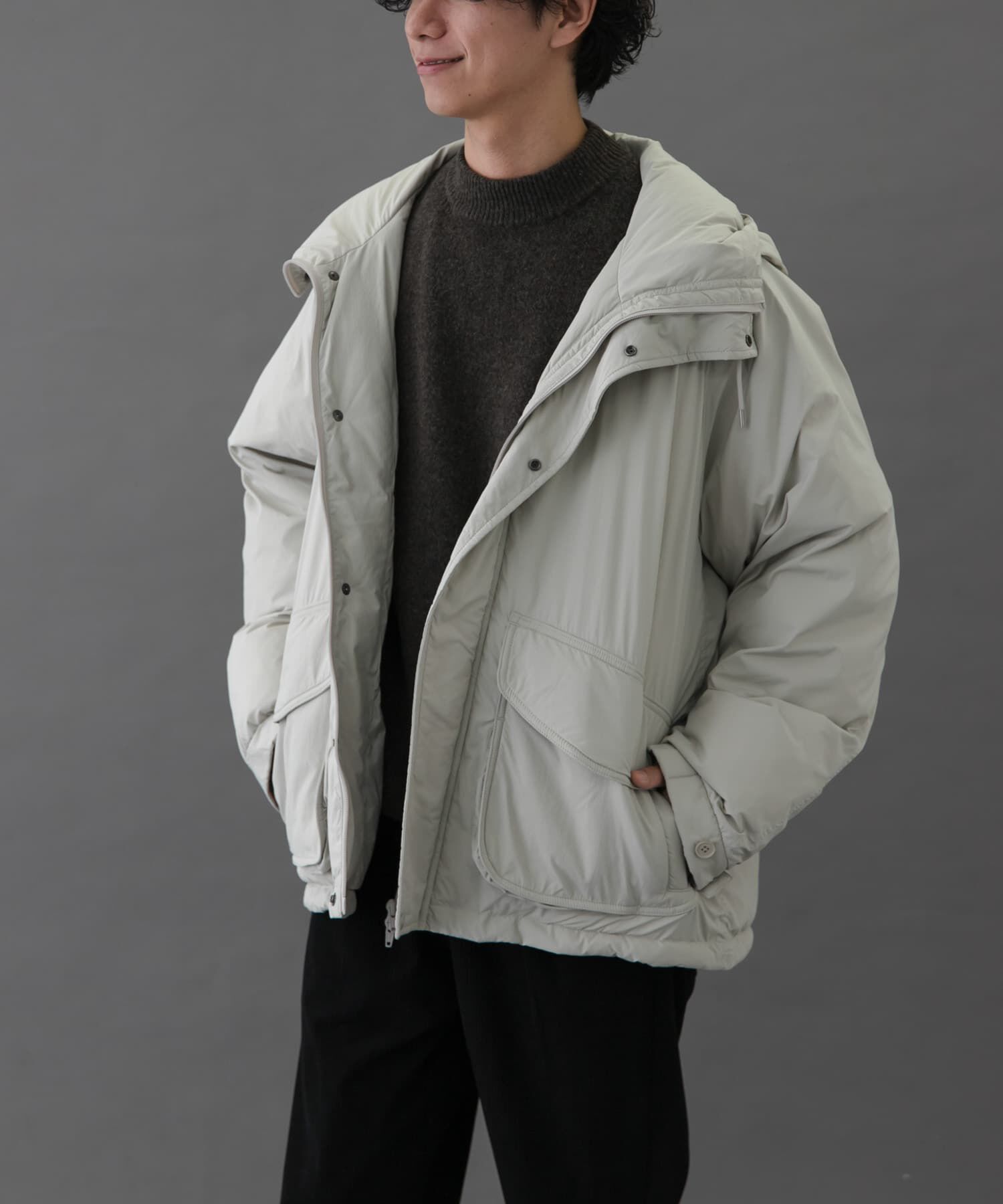 URBAN RESEARCH DOORS「FORK&SPOON 　SORONAフーディーブルゾン」|ブルゾン・スタジャン|