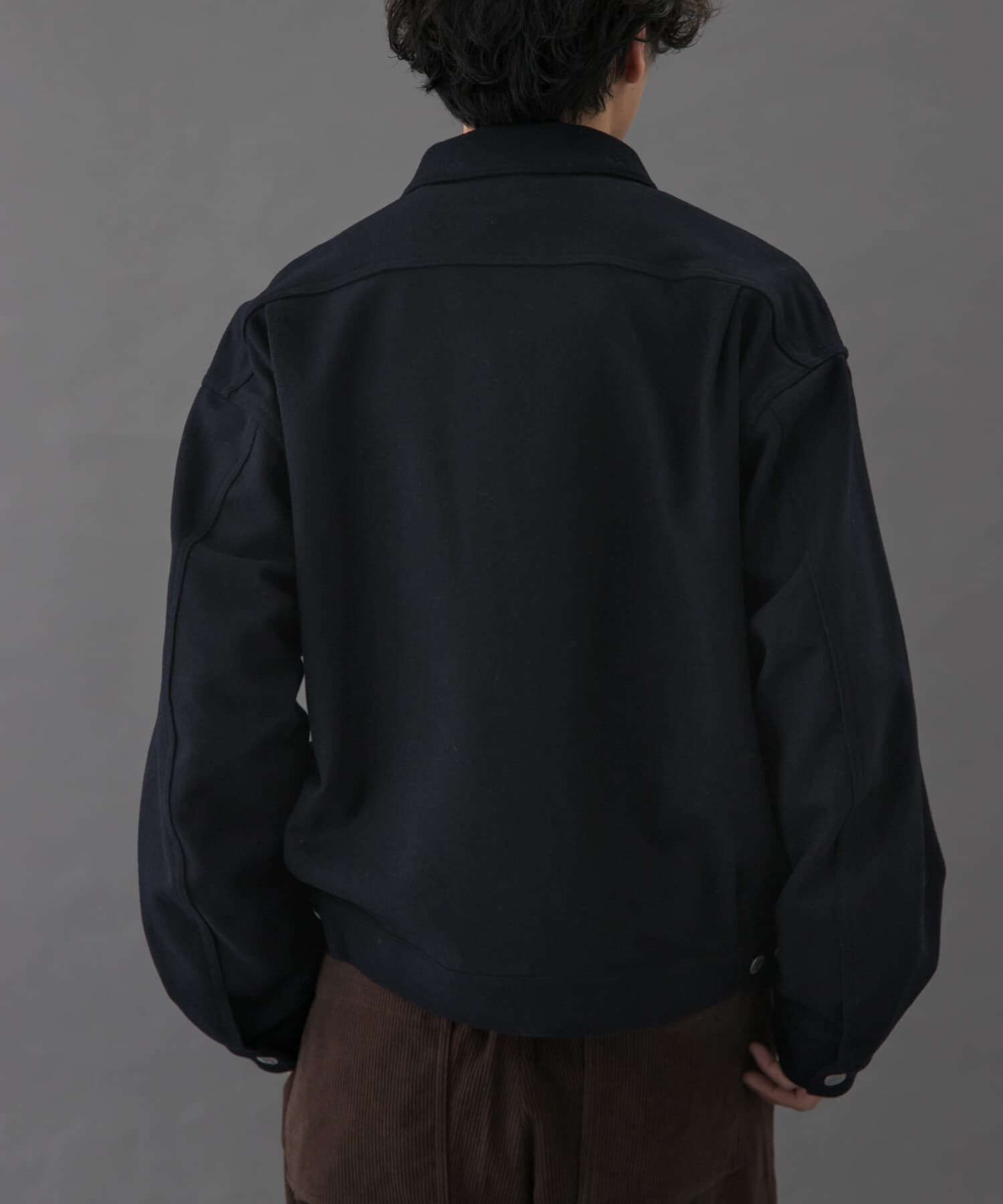 URBAN RESEARCH DOORS「FORK&SPOON　ウールショートブルゾン」|ブルゾン・スタジャン|