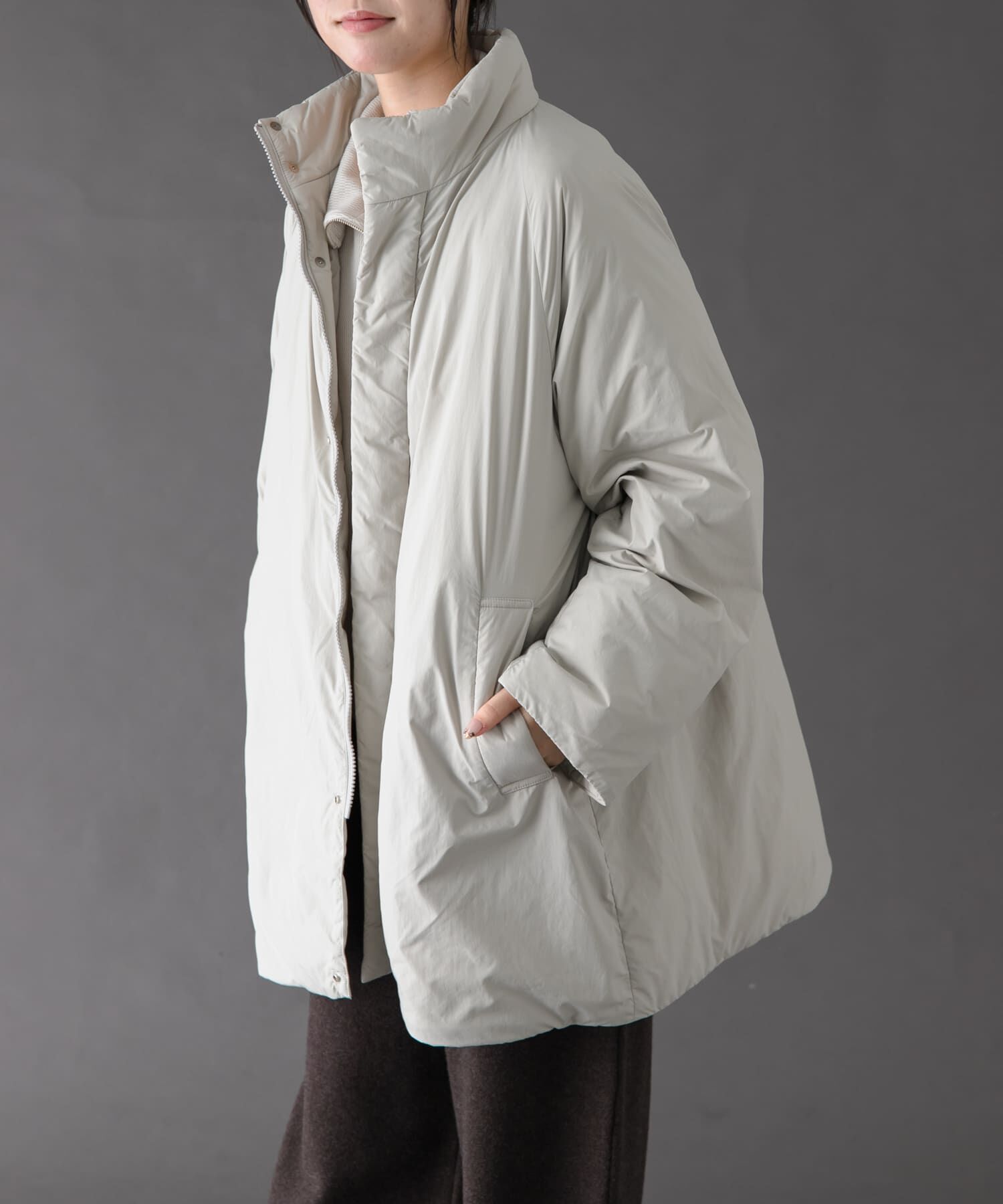 URBAN RESEARCH DOORS「FORK&SPOON　SORONAスタンドカラーブルゾン」|ブルゾン・スタジャン|