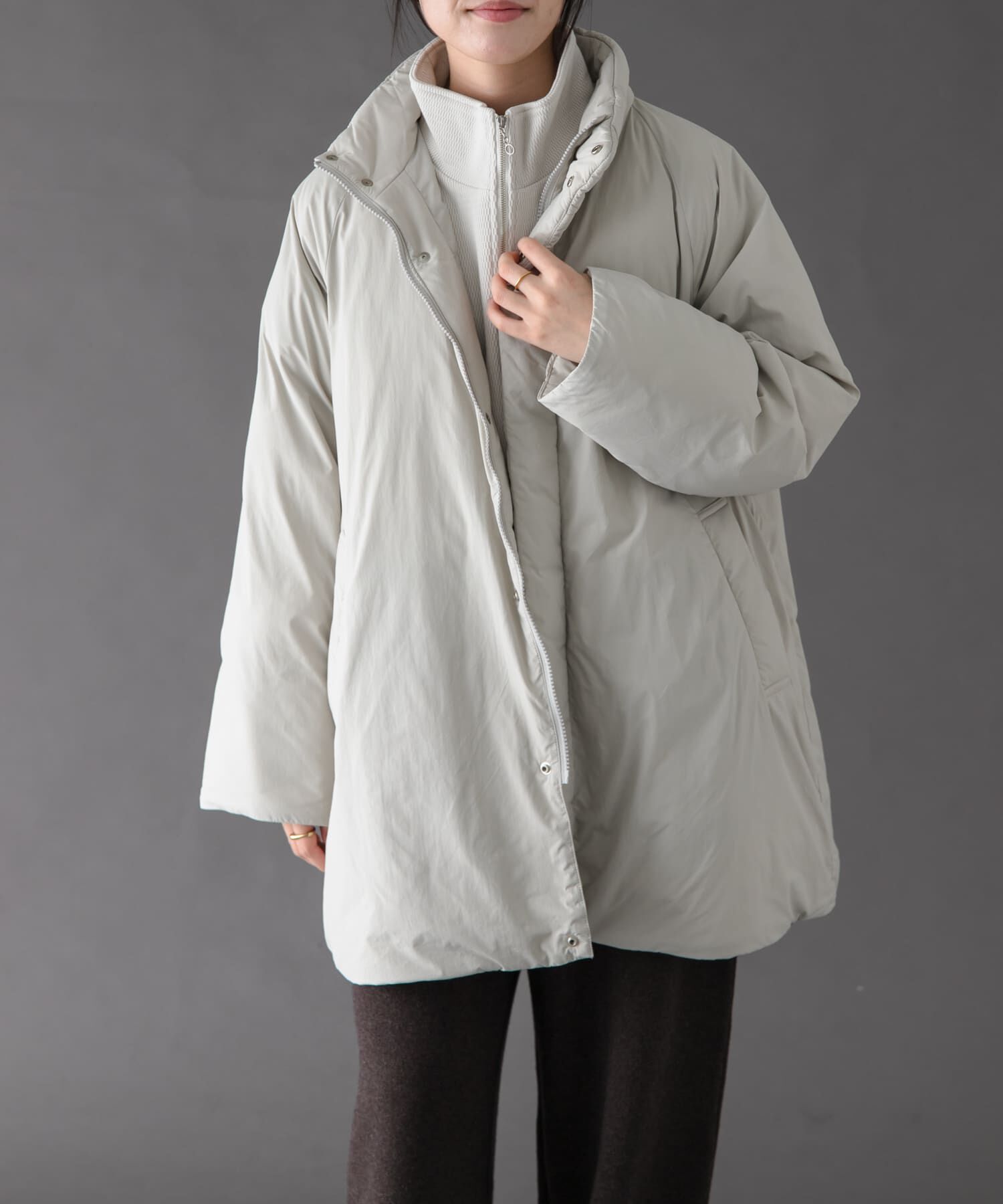 URBAN RESEARCH DOORS「FORK&SPOON　SORONAスタンドカラーブルゾン」|ブルゾン・スタジャン|