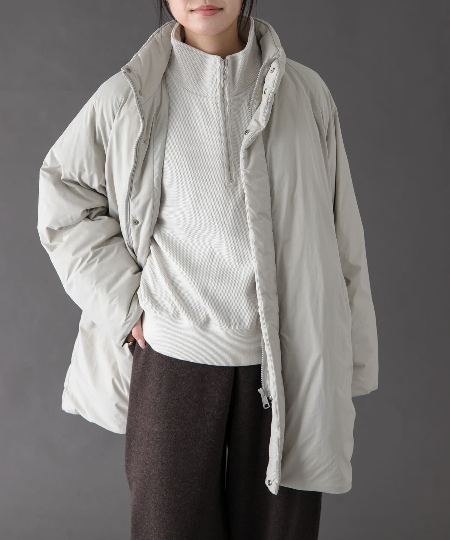 URBAN RESEARCH DOORS「FORK&SPOON　SORONAスタンドカラーブルゾン」|ブルゾン・スタジャン|