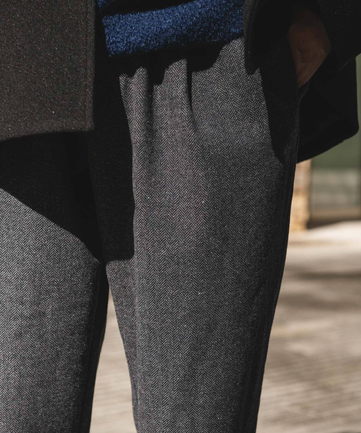 URBAN RESEARCH DOORS「ウール混ヘリンボーンイージートラウザー」|その他|