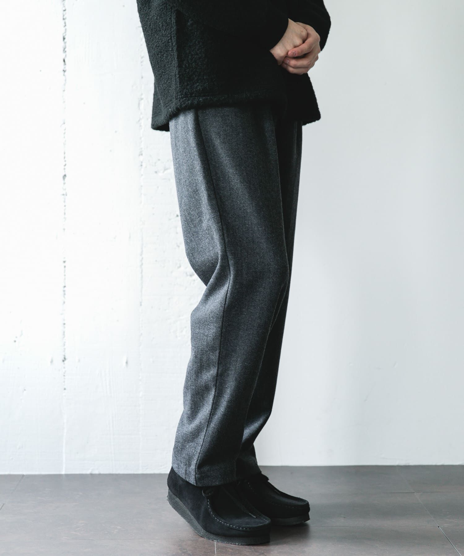 URBAN RESEARCH DOORS「ウール混ヘリンボーンイージートラウザー」|その他|