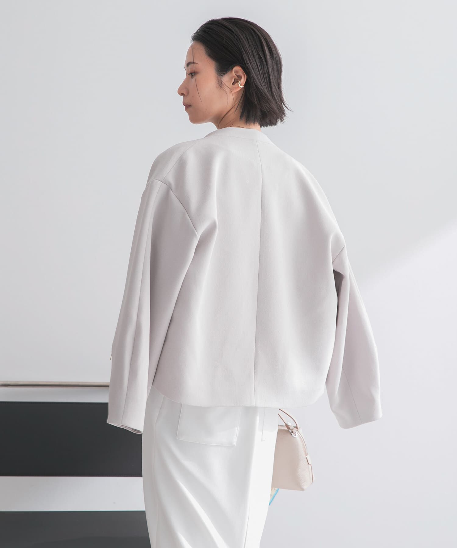 URBAN RESEARCH ROSSO「ストレッチジョーゼットブルゾン」|ブルゾン・スタジャン|