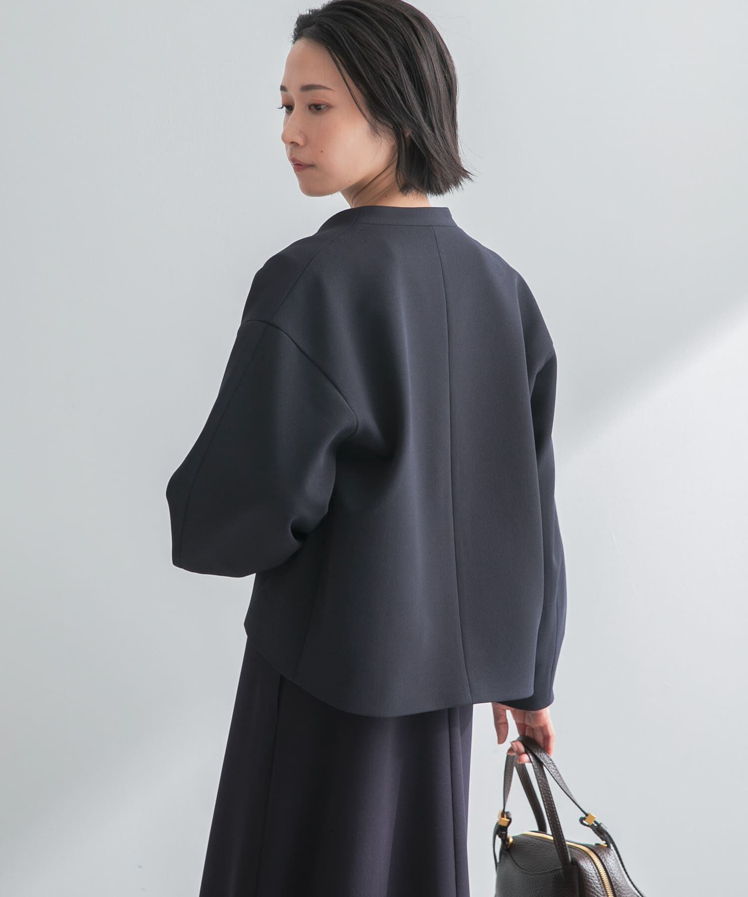 URBAN RESEARCH ROSSO「ストレッチジョーゼットブルゾン」|ブルゾン・スタジャン|