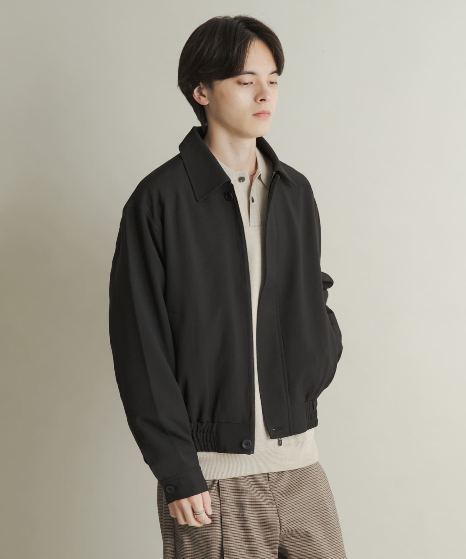 SENSE OF PLACE by URBAN RESEARCH「メランジバルーンジップブルゾン」|ブルゾン・スタジャン|