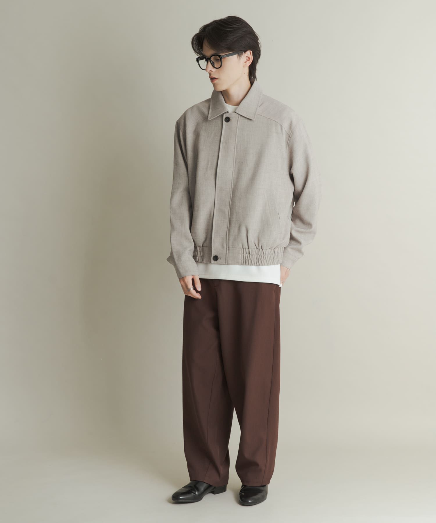 SENSE OF PLACE by URBAN RESEARCH「メランジバルーンジップブルゾン」|ブルゾン・スタジャン|