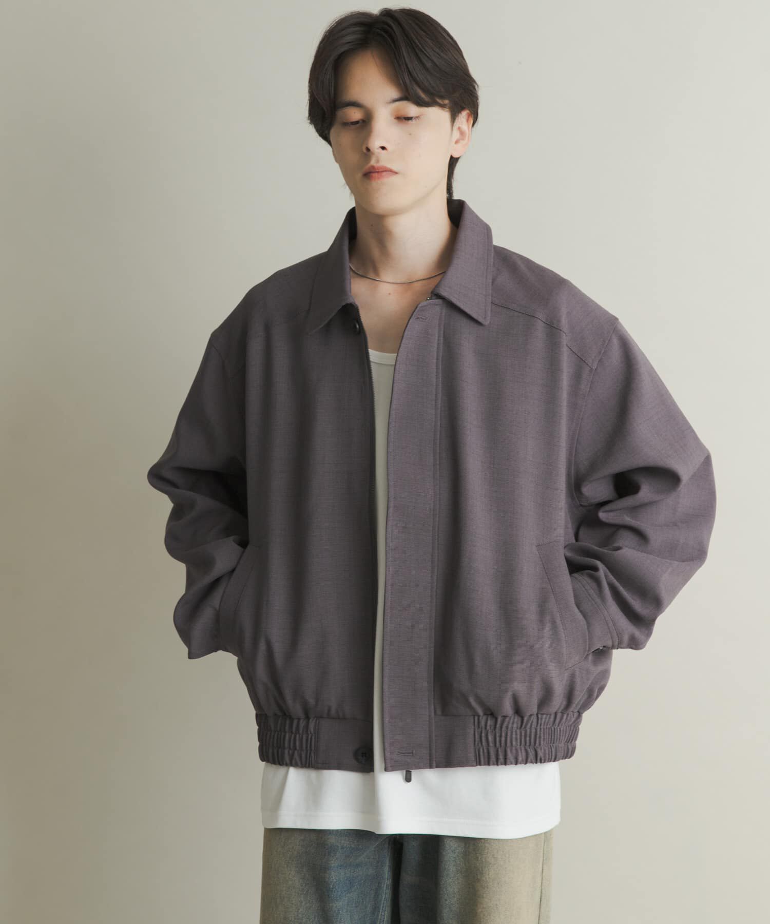 SENSE OF PLACE by URBAN RESEARCH「メランジバルーンジップブルゾン」|ブルゾン・スタジャン|