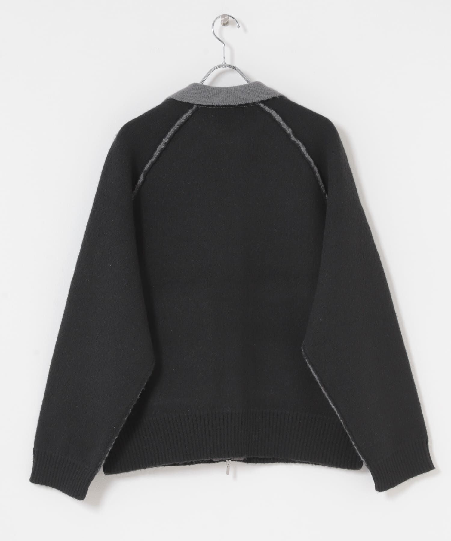 SENSE OF PLACE by URBAN RESEARCH「バイカラーニットジップブルゾン」|ブルゾン・スタジャン|