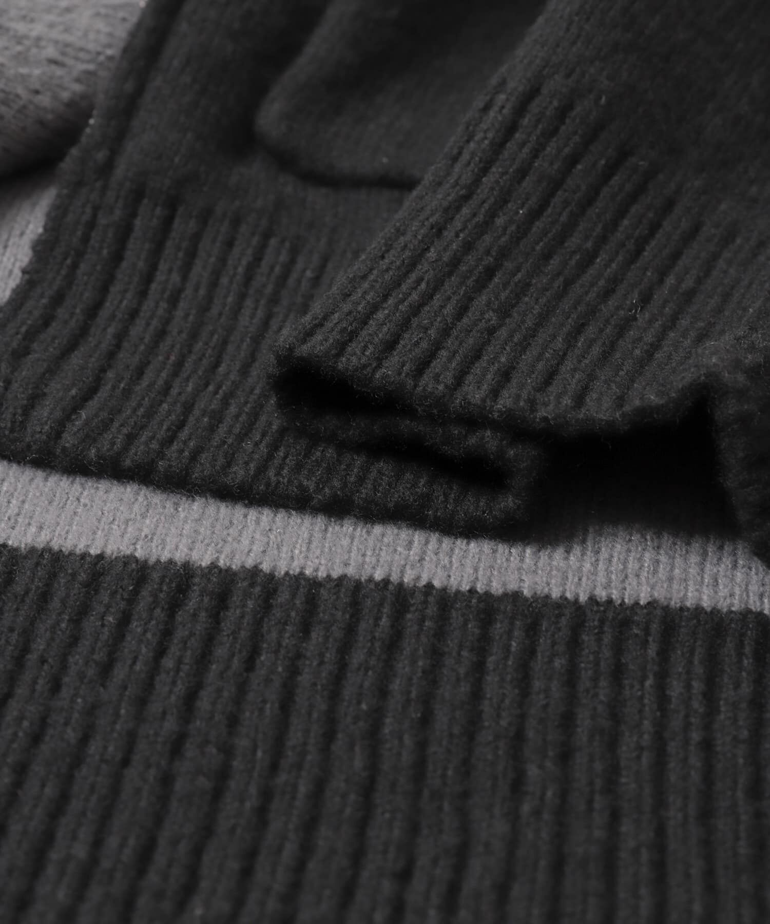 SENSE OF PLACE by URBAN RESEARCH「バイカラーニットジップブルゾン」|ブルゾン・スタジャン|