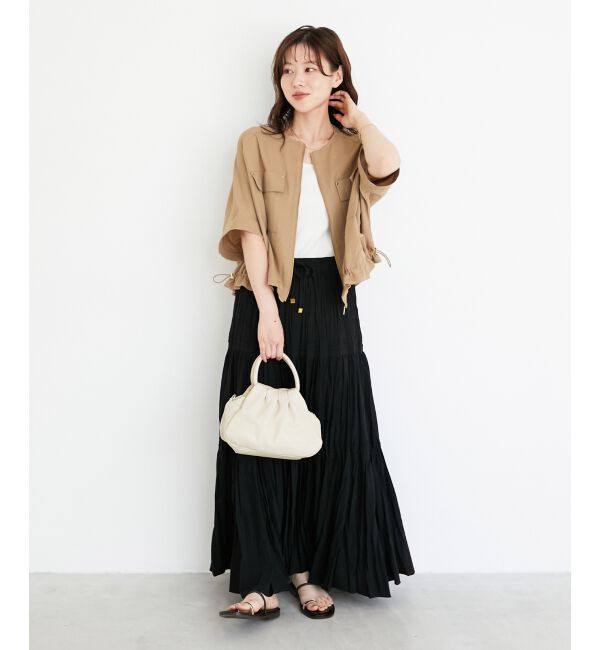  「《シワになりにくく速乾性》ドビークロスドロストブルゾン」|ブルゾン・スタジャン|