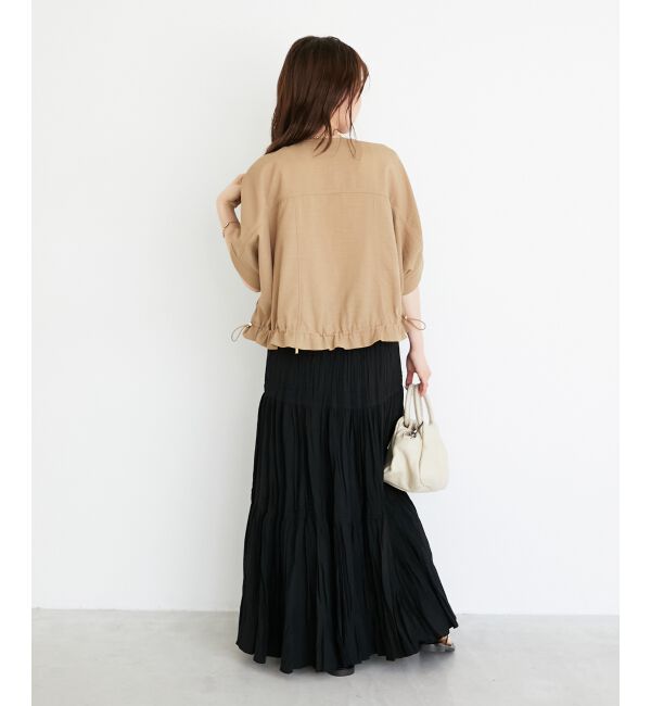  「《シワになりにくく速乾性》ドビークロスドロストブルゾン」|ブルゾン・スタジャン|