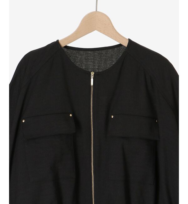  「《シワになりにくく速乾性》ドビークロスドロストブルゾン」|ブルゾン・スタジャン|