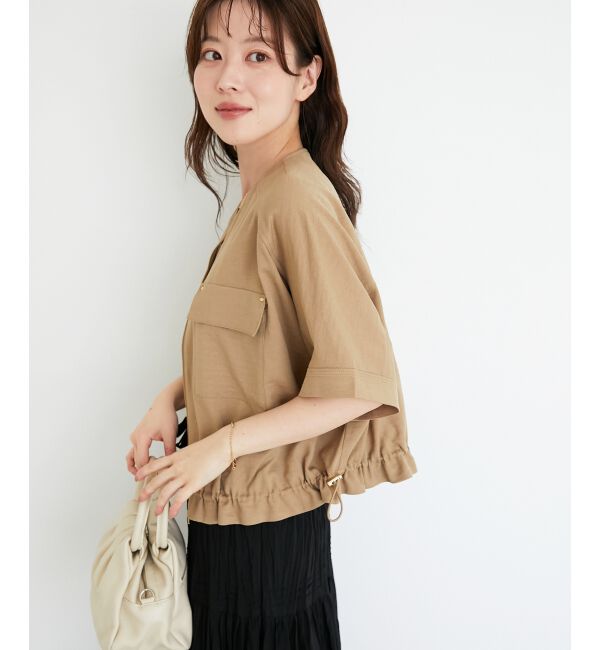  「《シワになりにくく速乾性》ドビークロスドロストブルゾン」|ブルゾン・スタジャン|