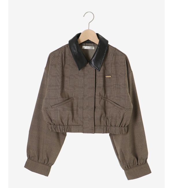  「襟付きショートブルゾン」|ブルゾン・スタジャン|