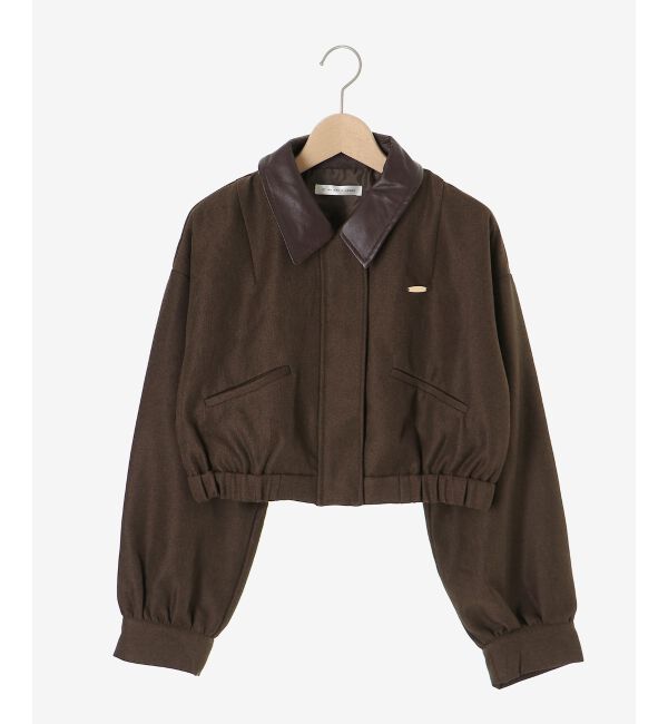  「襟付きショートブルゾン」|ブルゾン・スタジャン|