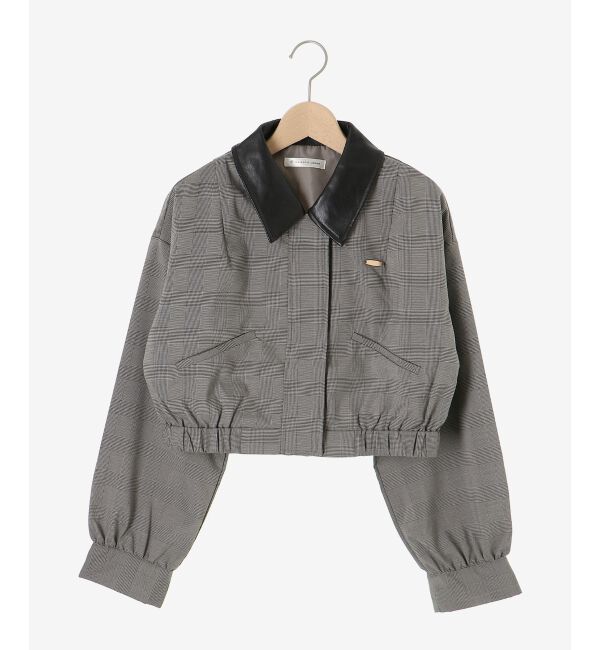  「襟付きショートブルゾン」|ブルゾン・スタジャン|