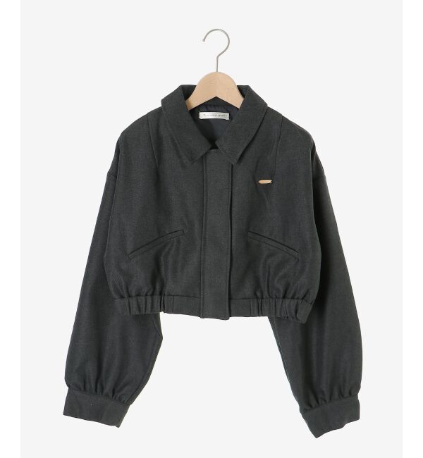  「襟付きショートブルゾン」|ブルゾン・スタジャン|