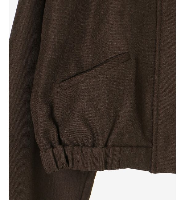  「襟付きショートブルゾン」|ブルゾン・スタジャン|