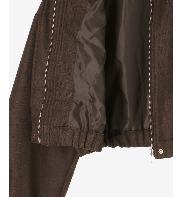  「襟付きショートブルゾン」|ブルゾン・スタジャン|