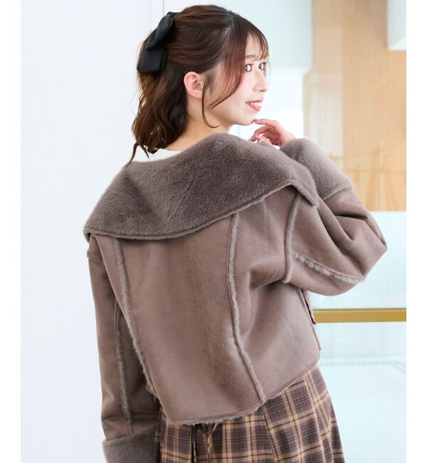  「リバーシブルビッグカラーブルゾン」|ブルゾン・スタジャン|