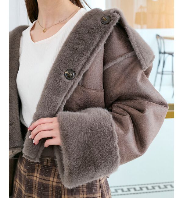  「リバーシブルビッグカラーブルゾン」|ブルゾン・スタジャン|