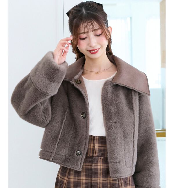  「リバーシブルビッグカラーブルゾン」|ブルゾン・スタジャン|