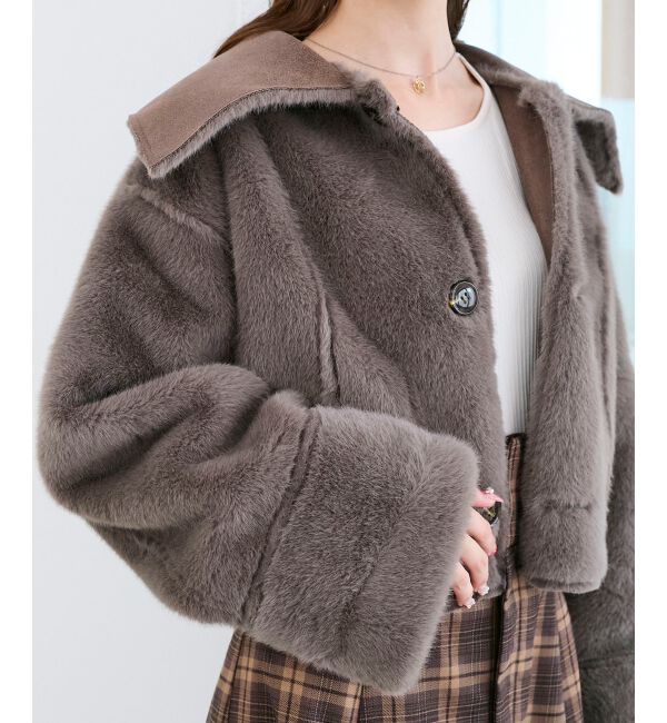  「リバーシブルビッグカラーブルゾン」|ブルゾン・スタジャン|