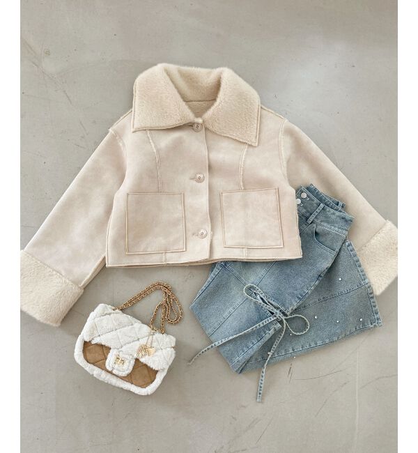  「リバーシブルビッグカラーブルゾン」|ブルゾン・スタジャン|