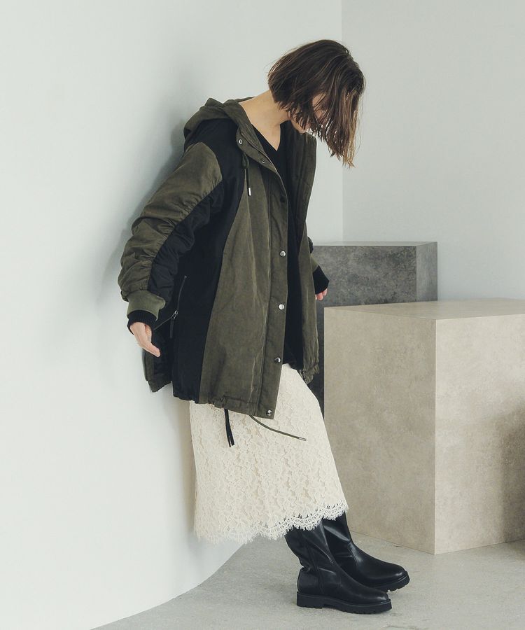 Editt by YECCA VECCA「パディングフーディーコート」|ブルゾン・スタジャン|