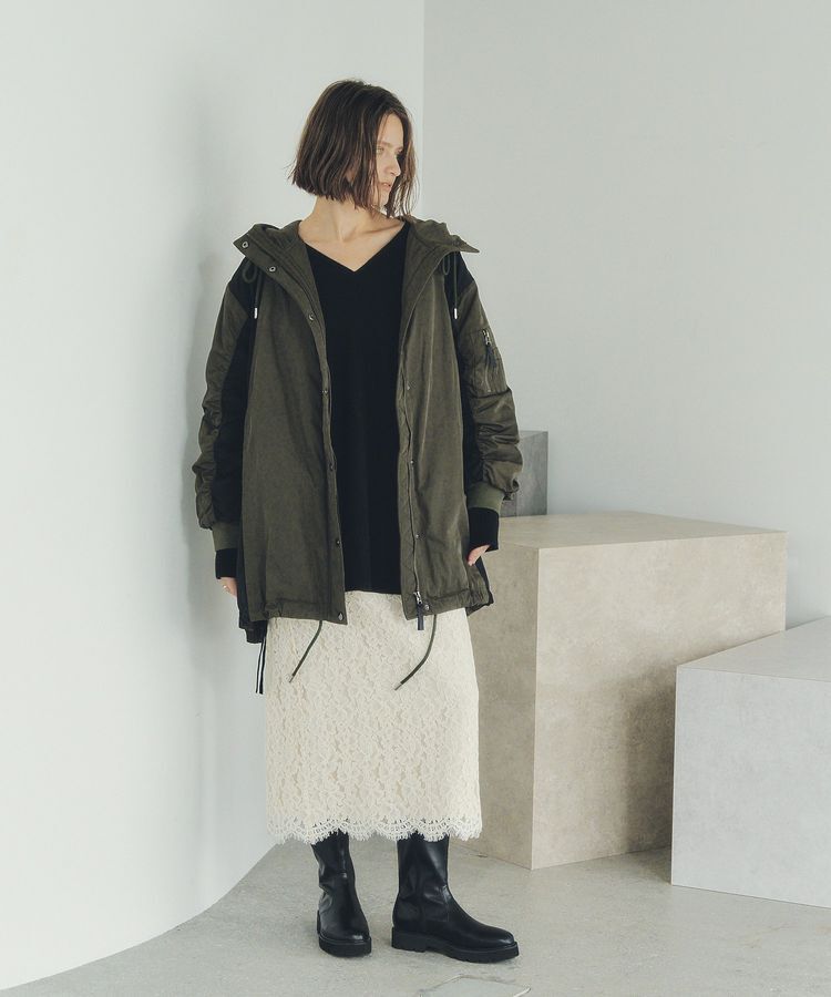 Editt by YECCA VECCA「パディングフーディーコート」|ブルゾン・スタジャン|