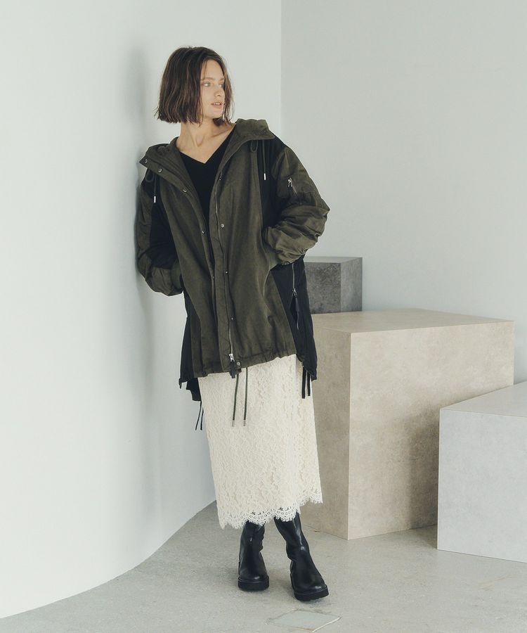 Editt by YECCA VECCA「パディングフーディーコート」|ブルゾン・スタジャン|