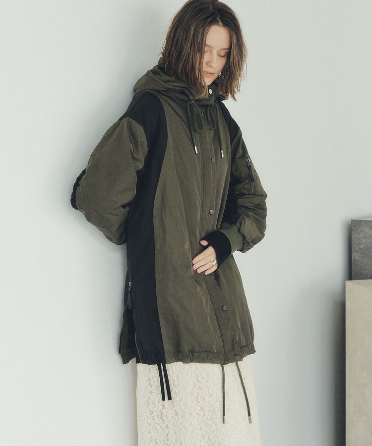 Editt by YECCA VECCA「パディングフーディーコート」|ブルゾン・スタジャン|