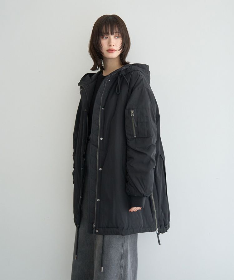 Editt by YECCA VECCA「パディングフーディーコート」|ブルゾン・スタジャン|