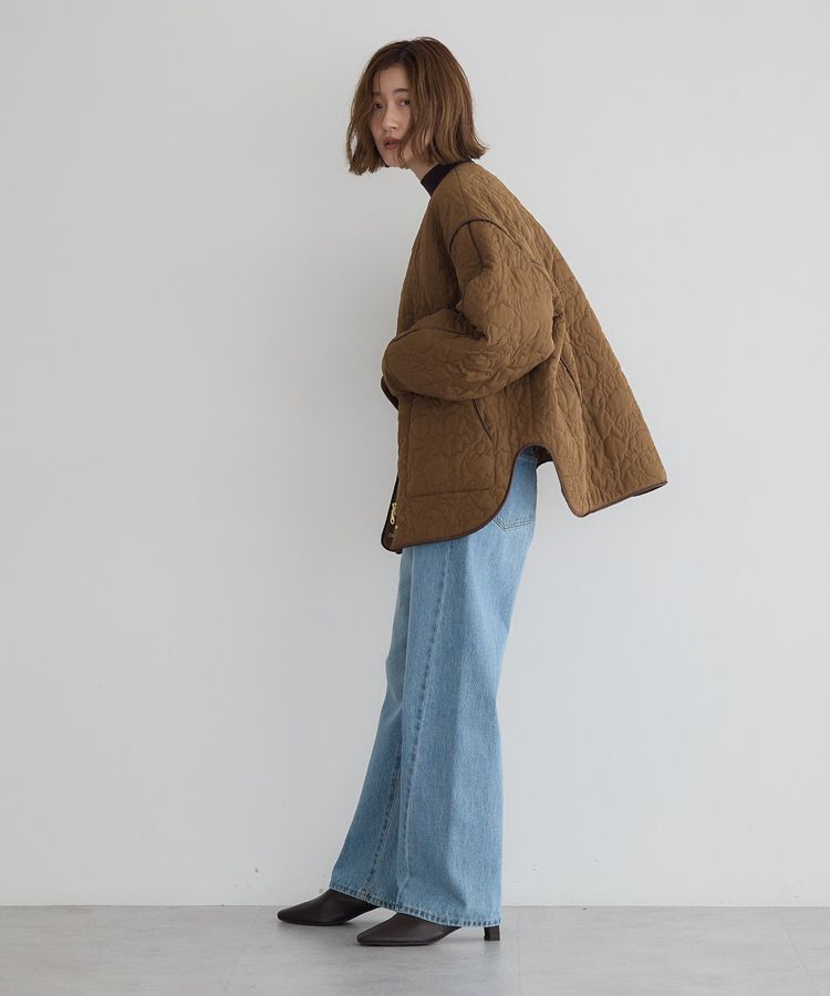 YECCA VECCA「ニュアンス柄キルティングブルゾン」|ブルゾン・スタジャン|