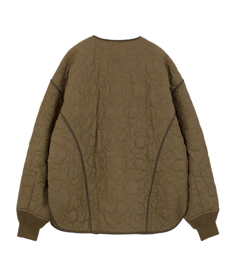 YECCA VECCA「ニュアンス柄キルティングブルゾン」|ブルゾン・スタジャン|