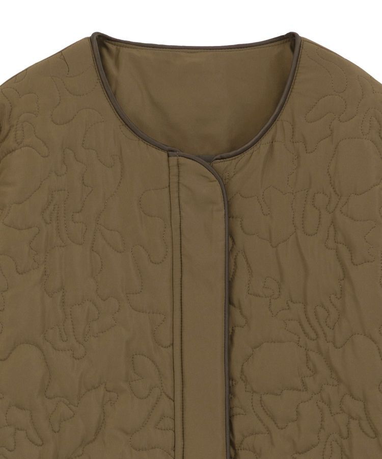 YECCA VECCA「ニュアンス柄キルティングブルゾン」|ブルゾン・スタジャン|