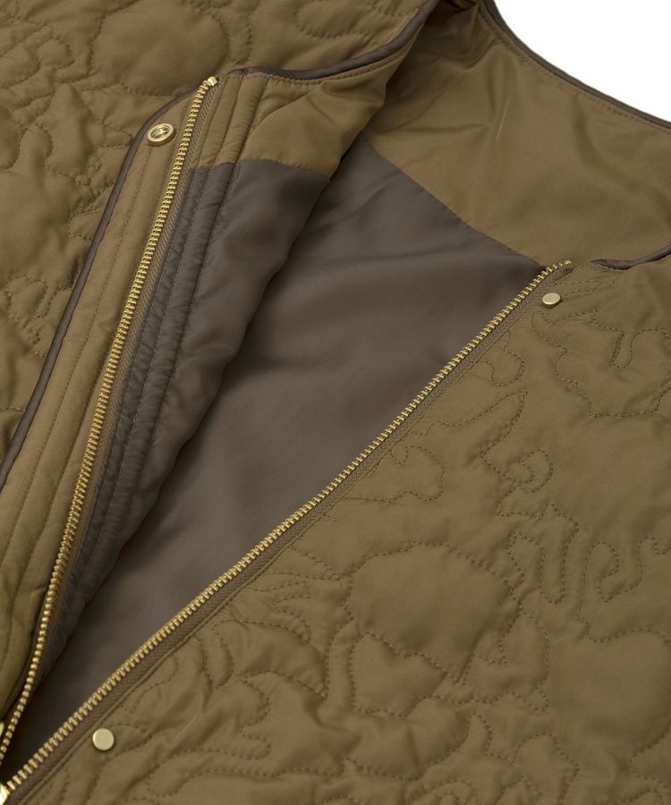 YECCA VECCA「ニュアンス柄キルティングブルゾン」|ブルゾン・スタジャン|