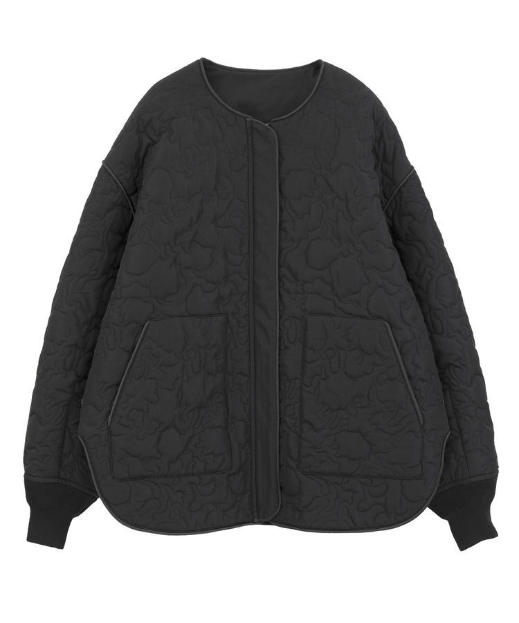 YECCA VECCA「ニュアンス柄キルティングブルゾン」|ブルゾン・スタジャン|