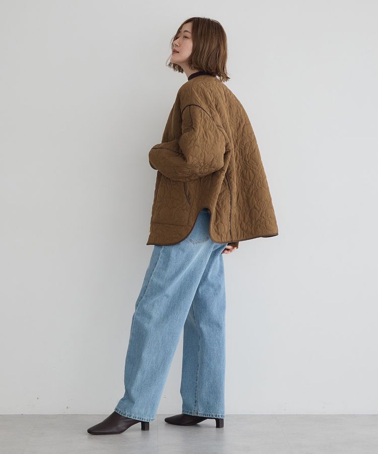 YECCA VECCA「ニュアンス柄キルティングブルゾン」|ブルゾン・スタジャン|