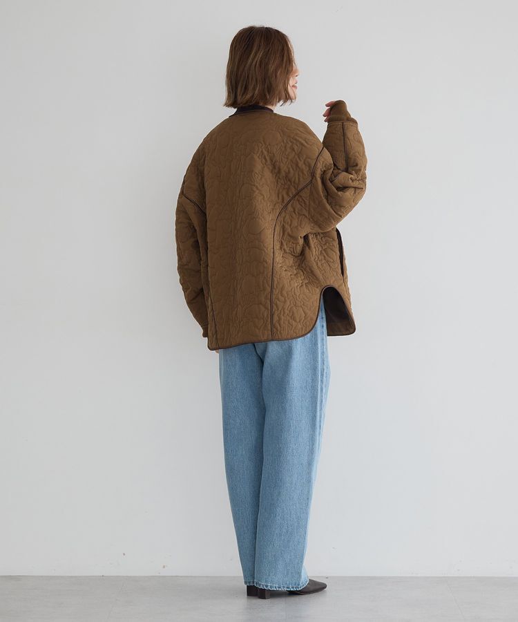 YECCA VECCA「ニュアンス柄キルティングブルゾン」|ブルゾン・スタジャン|