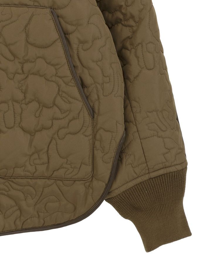 YECCA VECCA「ニュアンス柄キルティングブルゾン」|ブルゾン・スタジャン|