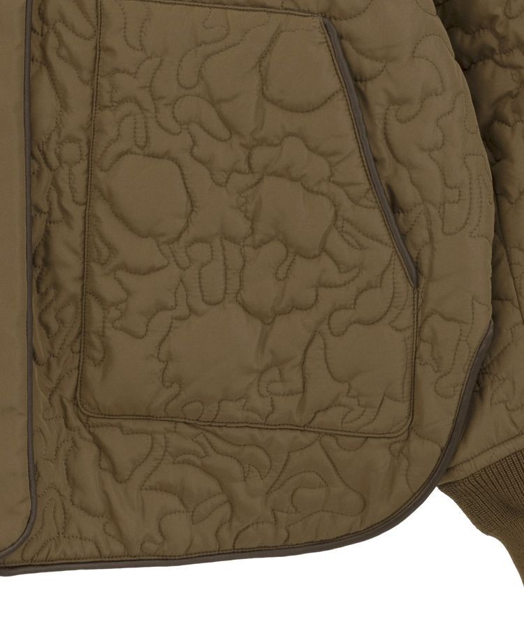 YECCA VECCA「ニュアンス柄キルティングブルゾン」|ブルゾン・スタジャン|