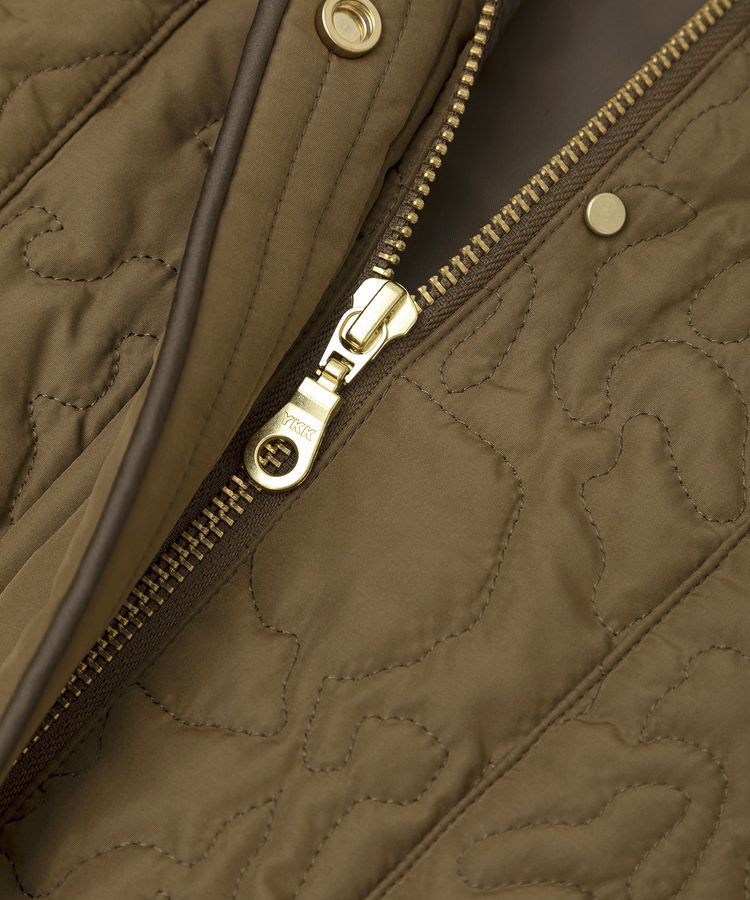 YECCA VECCA「ニュアンス柄キルティングブルゾン」|ブルゾン・スタジャン|