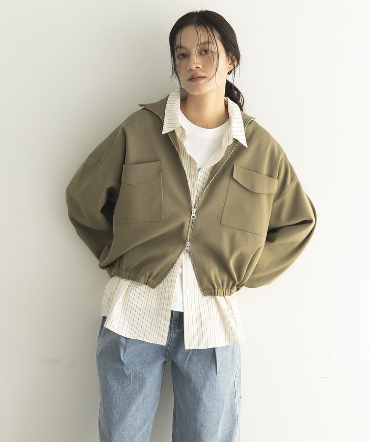 GARAGE OF GOOD CLOTHING「総針ニットWzipブルゾン2」|ブルゾン・スタジャン|