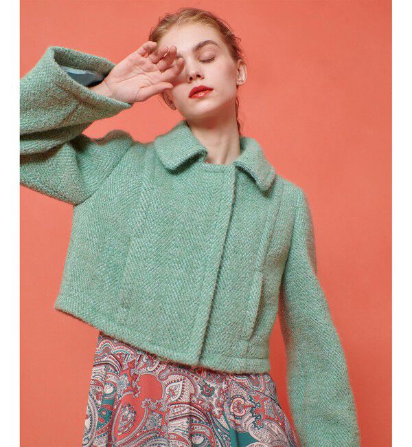 LOULOU WILLOUGHBY「【LOULOU WILLOUGHBY】BONOTTOステンカラージャケット」|ブルゾン・スタジャン|