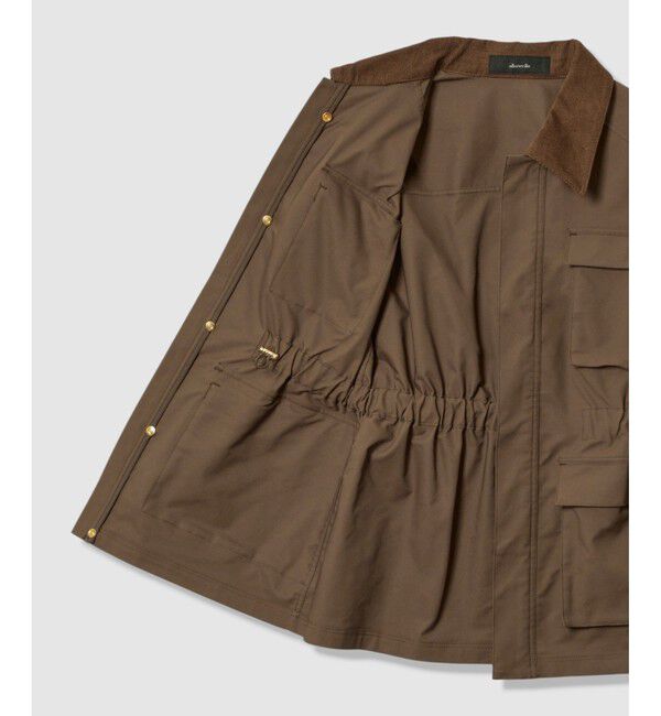 allureville「コットンダブルクロスサファリジレ」|ブルゾン・スタジャン|