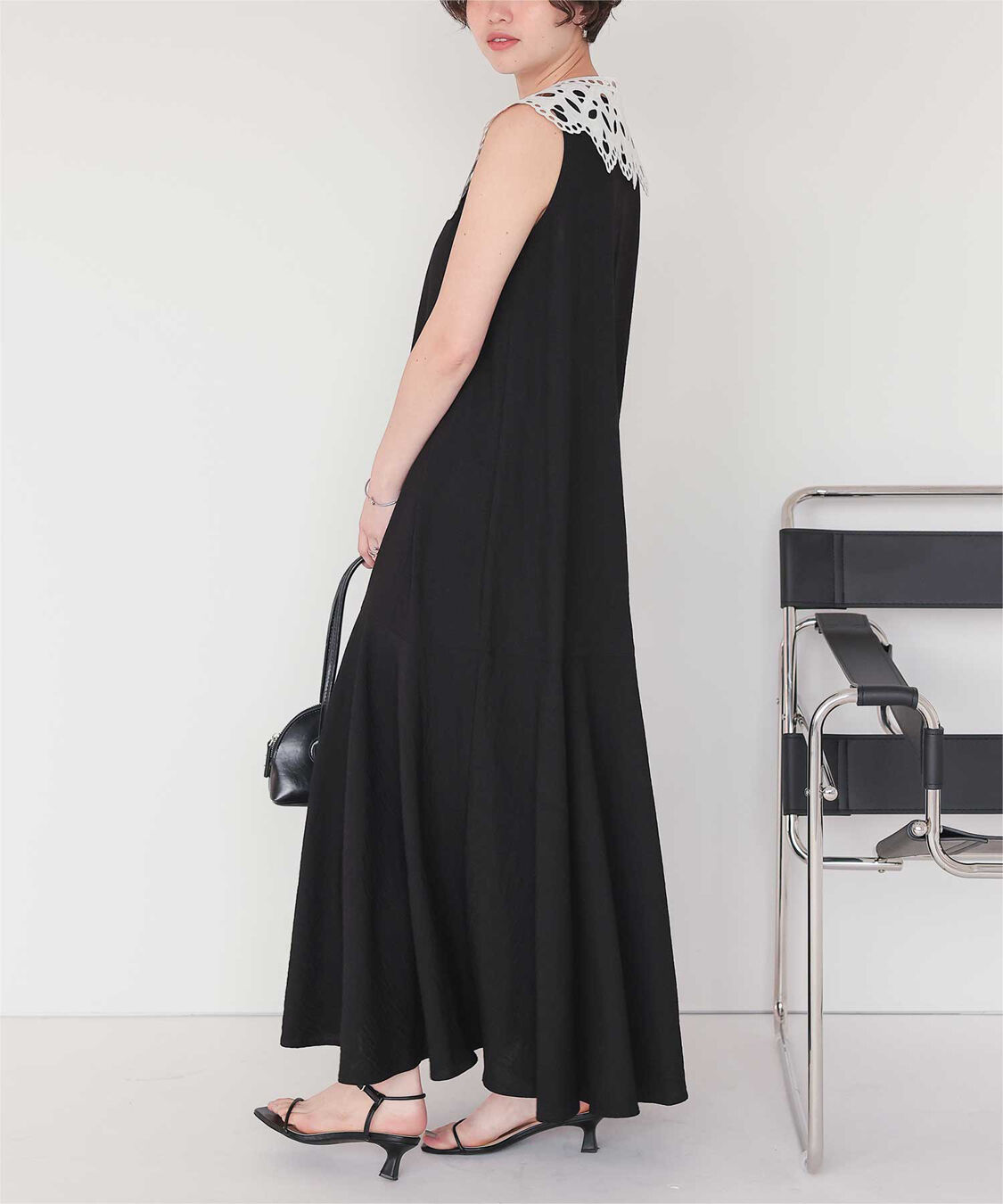 titivate「レースつけ襟付ノースリーブワンピース」|ワンピース|