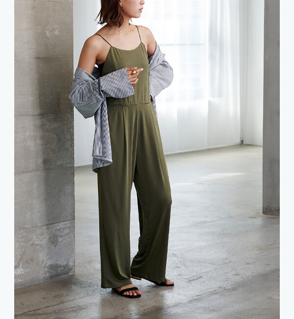 ur's「キャミソールオールインワン/ラッシュガード」|オールインワン|カーキ