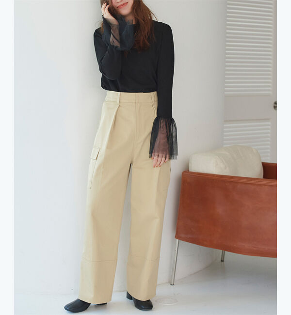 titivate「タックカーゴパンツ」|カーゴ|